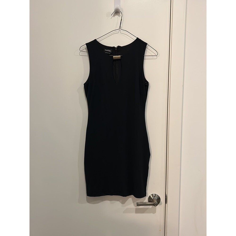 Bebe black bodycon dress